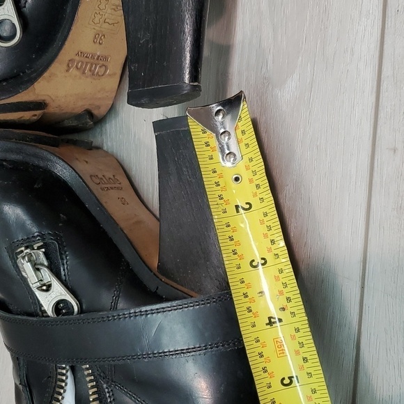 Chloé Womens Tall Riding Leather Heels Boots shoes sz EUR 38/8 - Picture 10 of 16